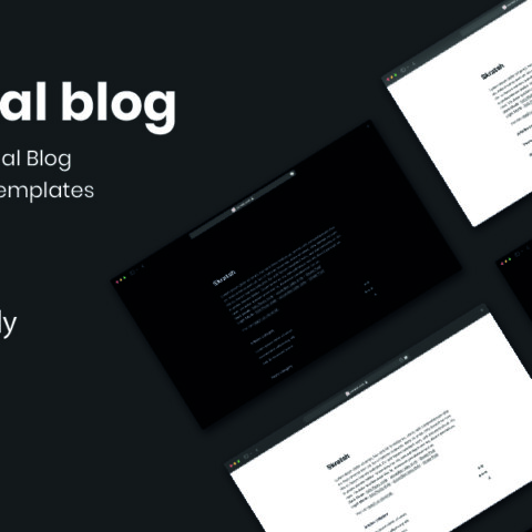 Extremely minimal blog (HTML,CSS Template)